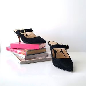 Adrienne Vittadini Black Mary Jane's Heels